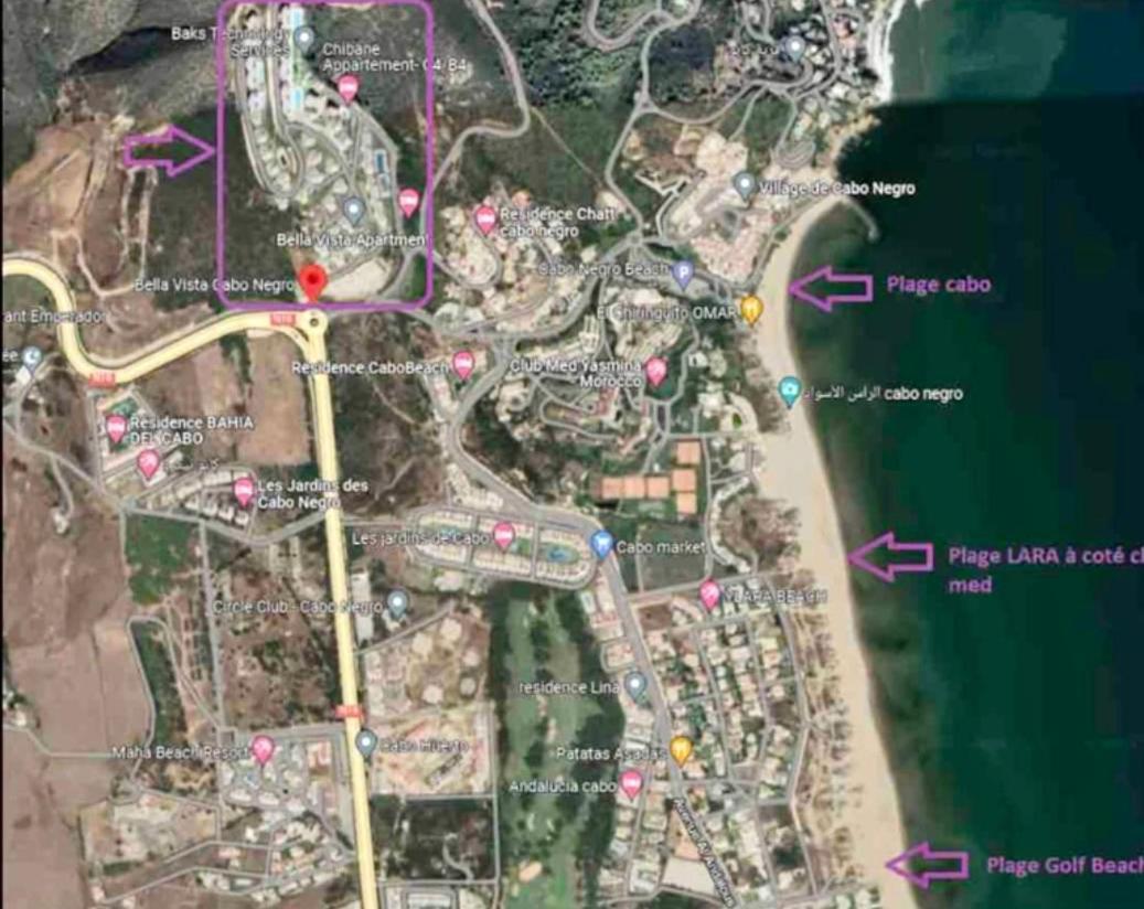 Complexe Bella Vista Cabo Negro Martil Mdiq Avec Piscines Plage Wifi Екстер'єр фото